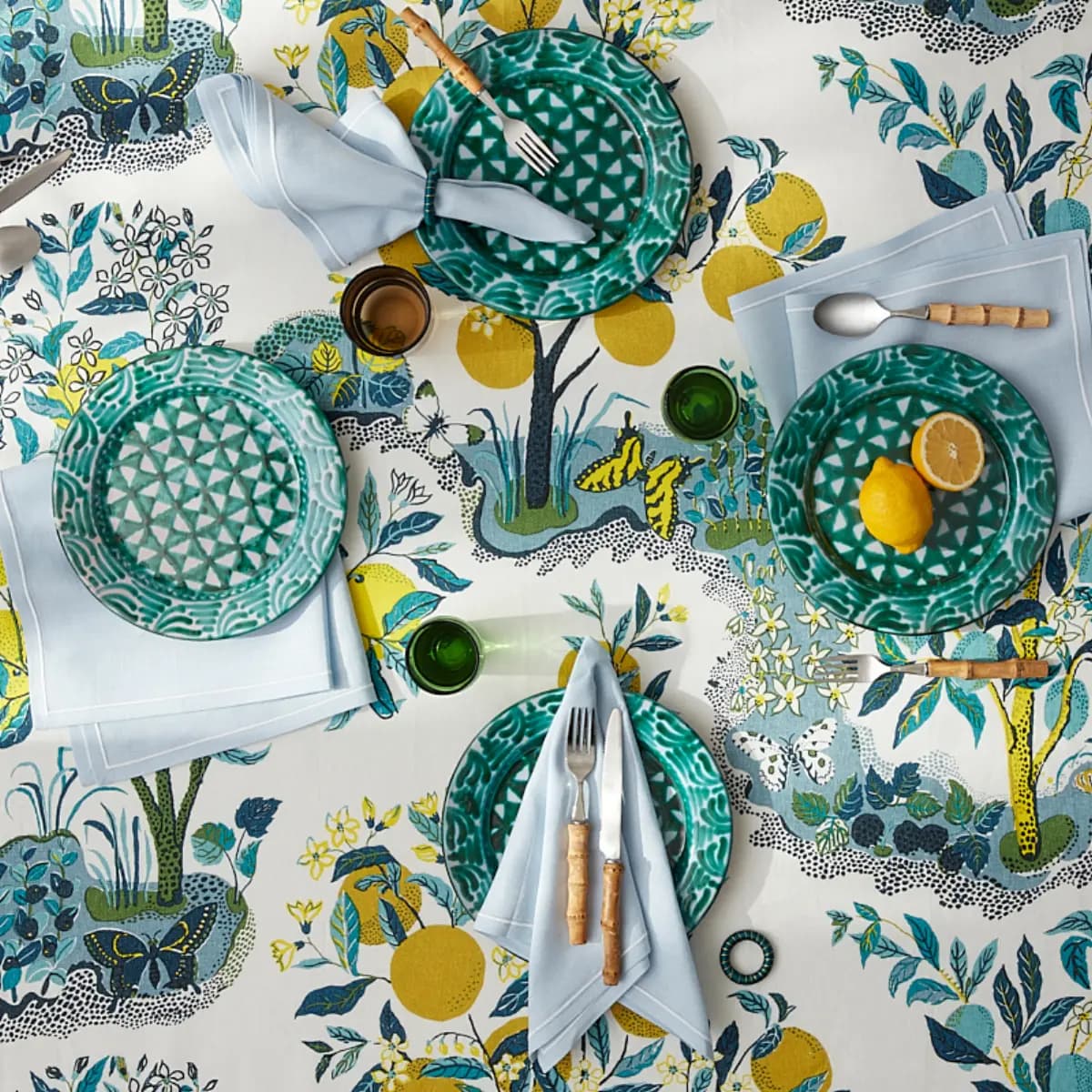 Citrus Garden Placemat, Set of 4_ POOL