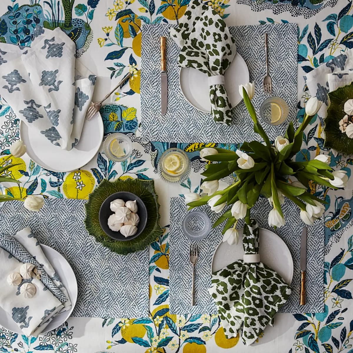 Citrus Garden Placemat, Set of 4_ POOL