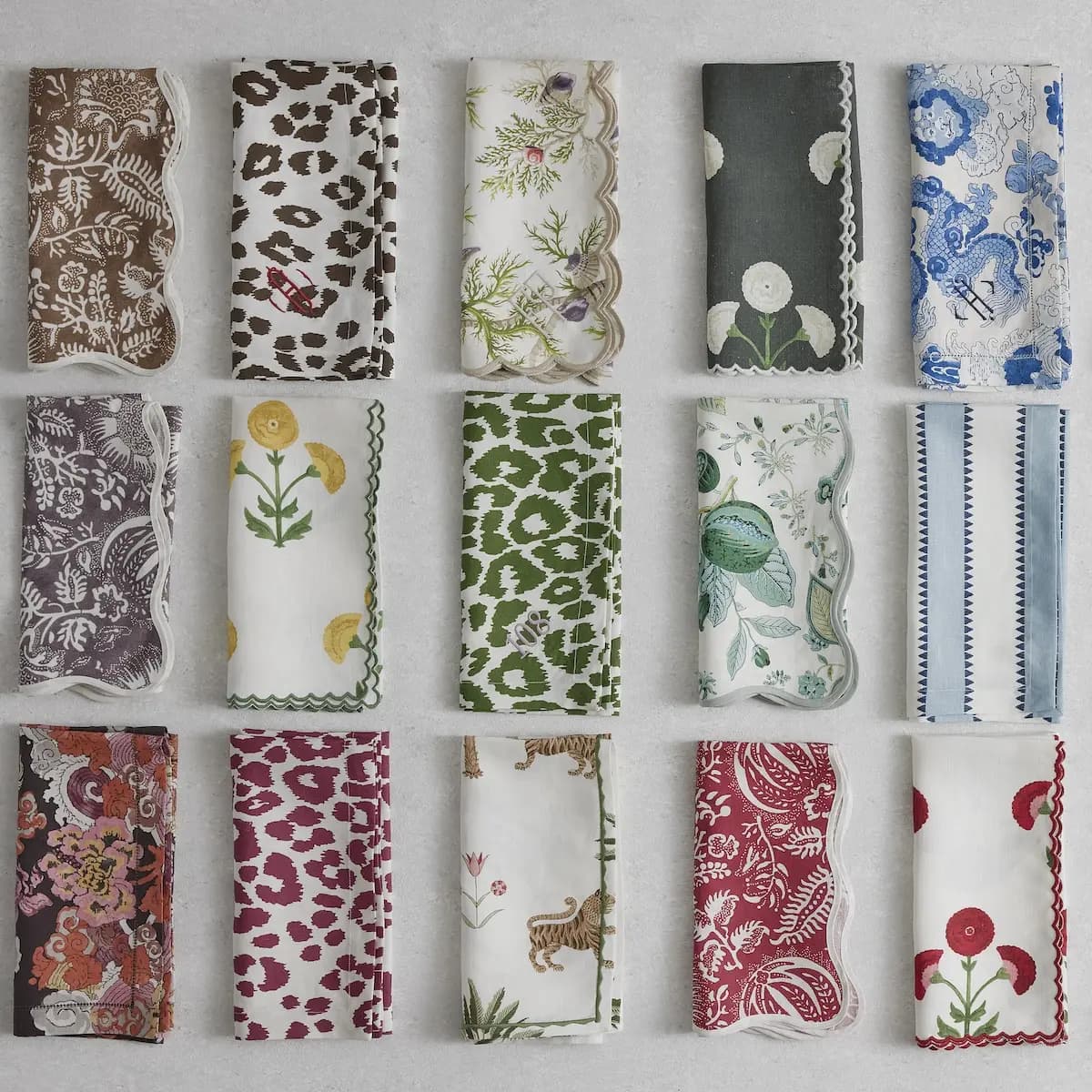 Iconic Leopard Napkin, Set of 4_ CINDER
