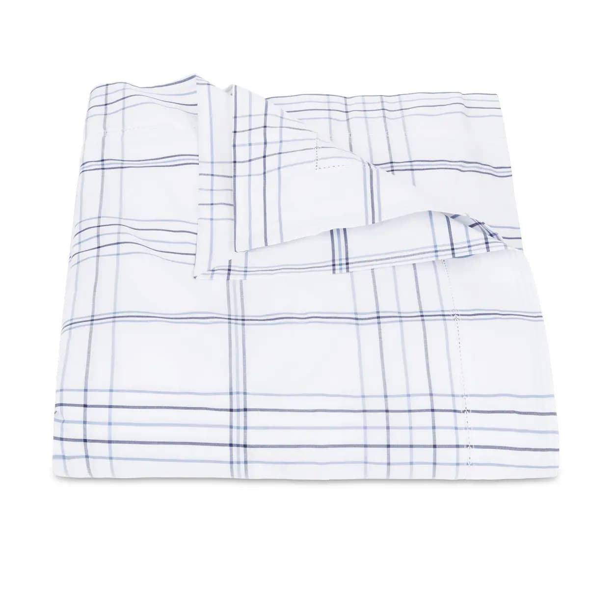 August Plaid Duvet Cover_ NAVY