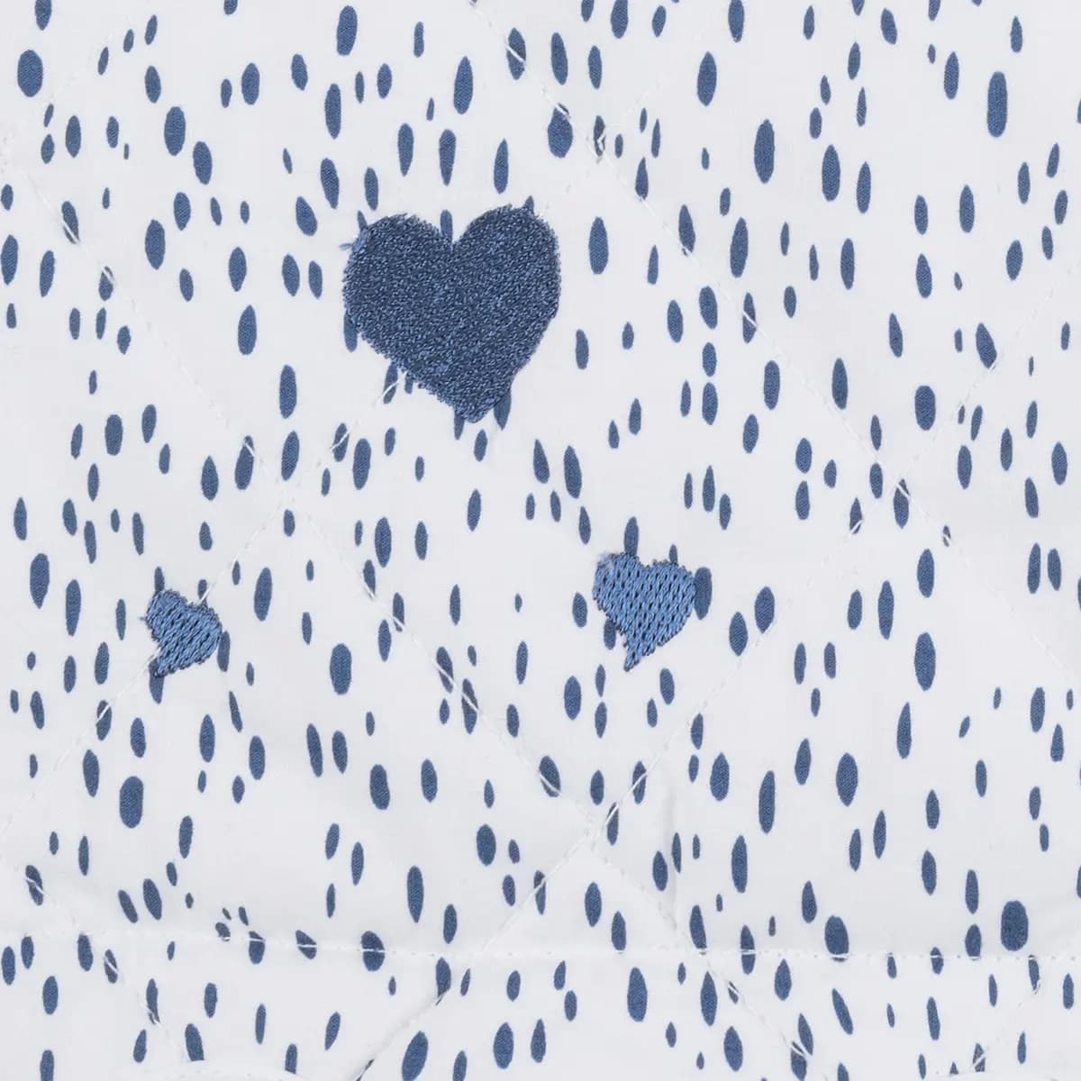 Celine Hearts Mini Pillow_ PRUSSIAN BLUE