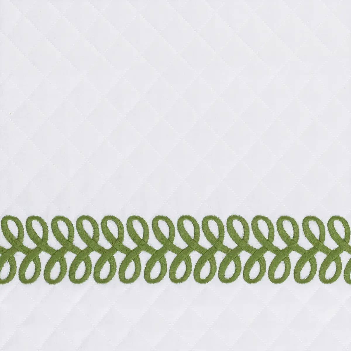 Astor Braid Matelassé Sham_ GRASS