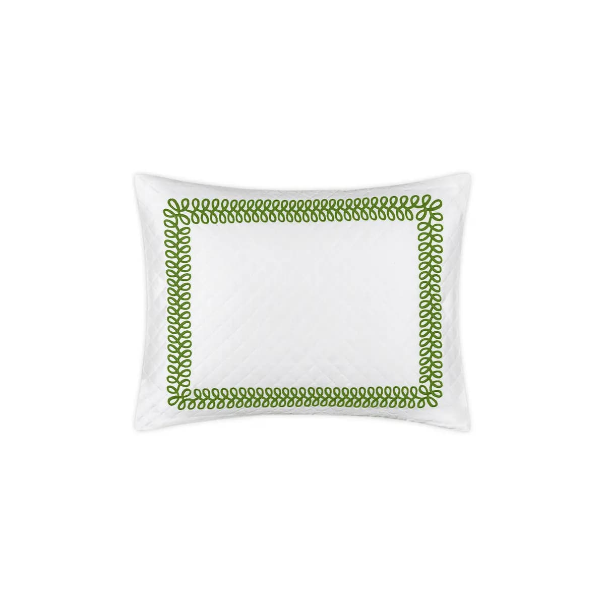 Astor Braid Matelassé Sham_ GRASS