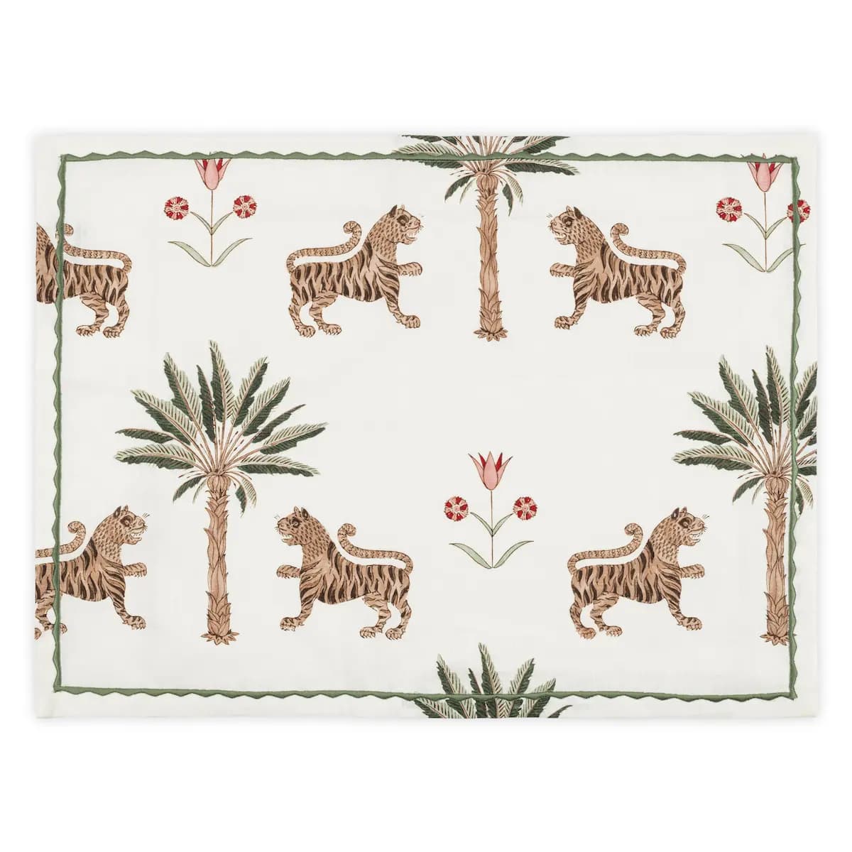 Tiger Palm Placemat, Set of 4_ TIGEREYE