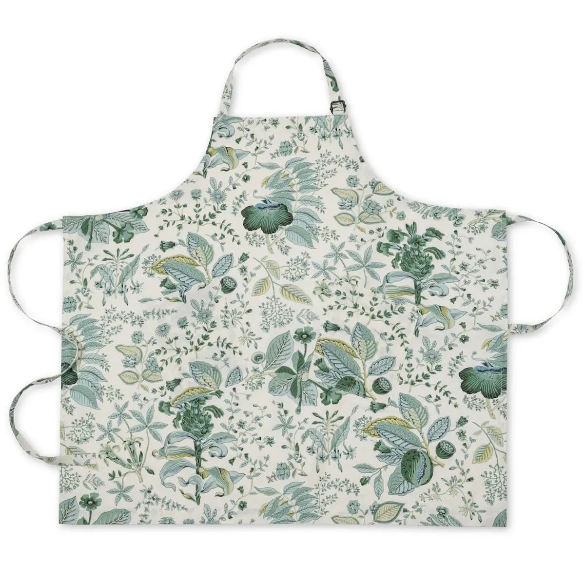 Pomegranate Linen Apron_ EMERALD