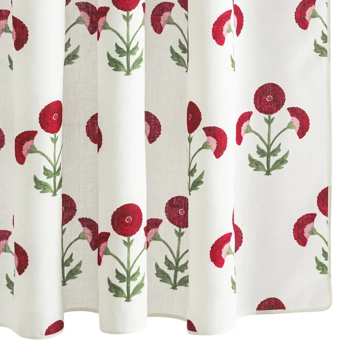 Gisele Shower Curtain_ SCARLET