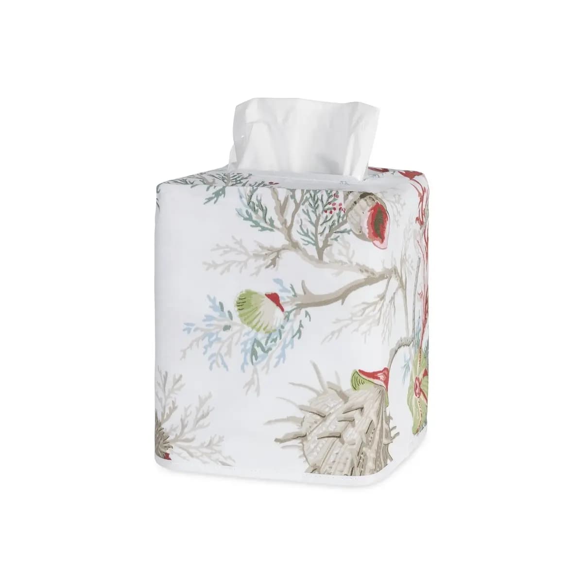 Del Tesoro Tissue Box Cover_ CORAL