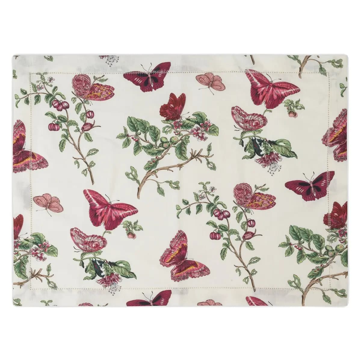 Baudin Butterfly Placemats (4)_ RUBY