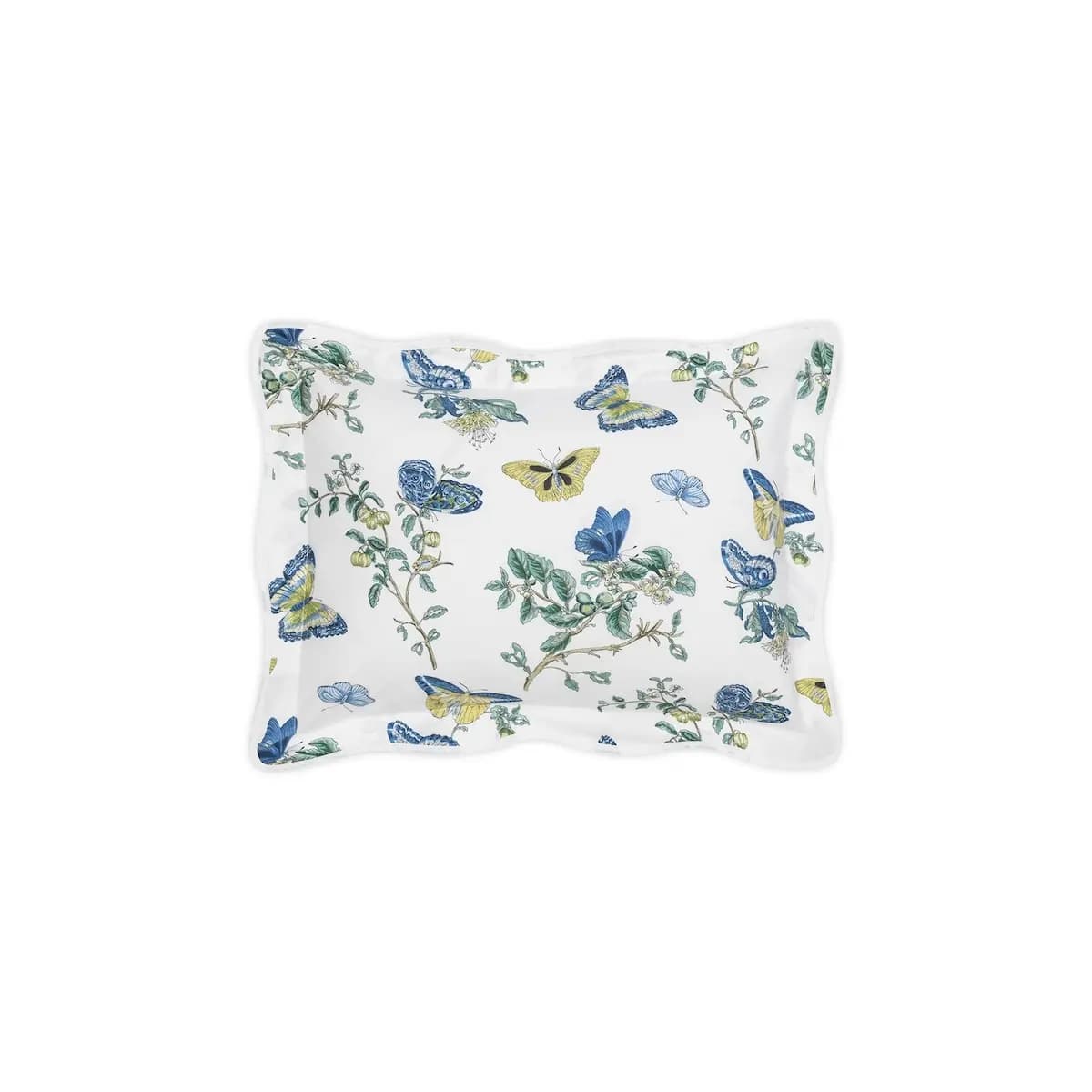 Baudin Butterfly Sham_ PRUSSIAN BLUE