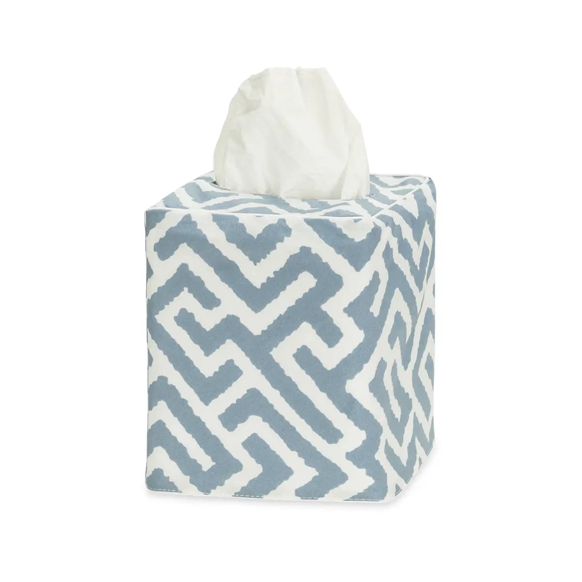 Gabriel Tissue Box Cover_ STONY BLUE