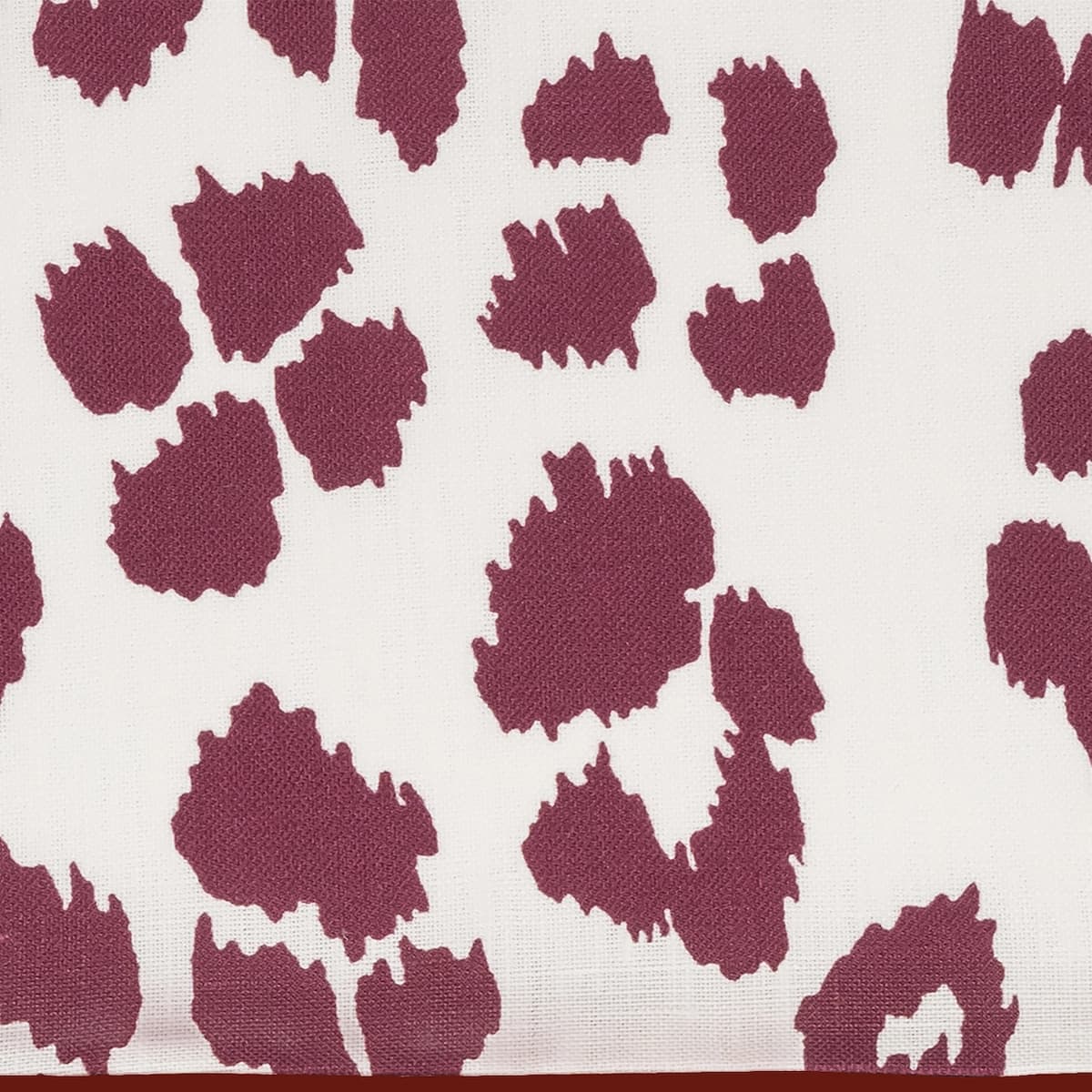 Iconic Leopard Linen Sleep Mask_ CRIMSON