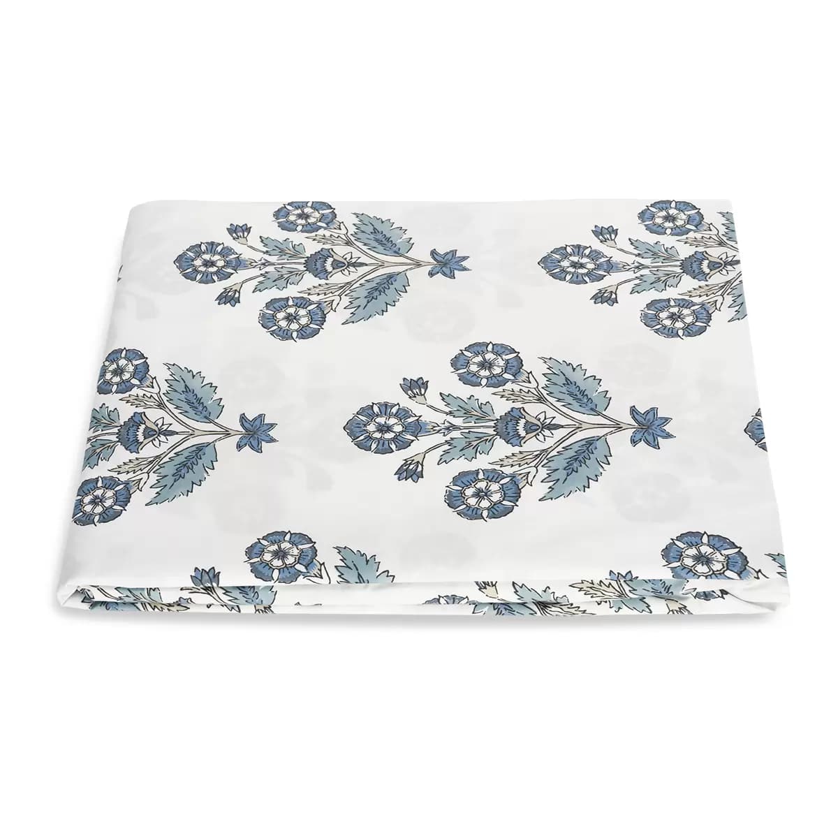 Dalila Fitted Sheet_ MINERAL BLUE