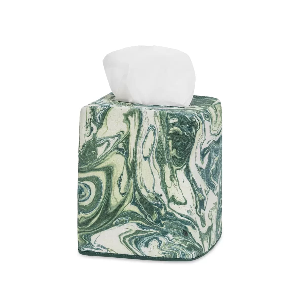 Balthazar Tissue Box Cover_ EMERALD