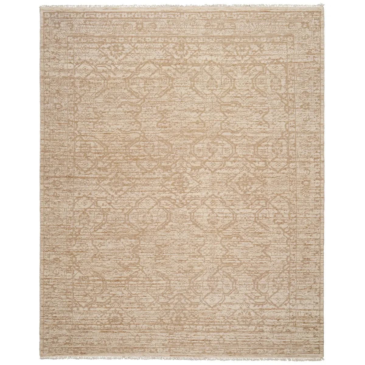 ANKARA HAND-KNOTTED WOOL RUG_ SAND