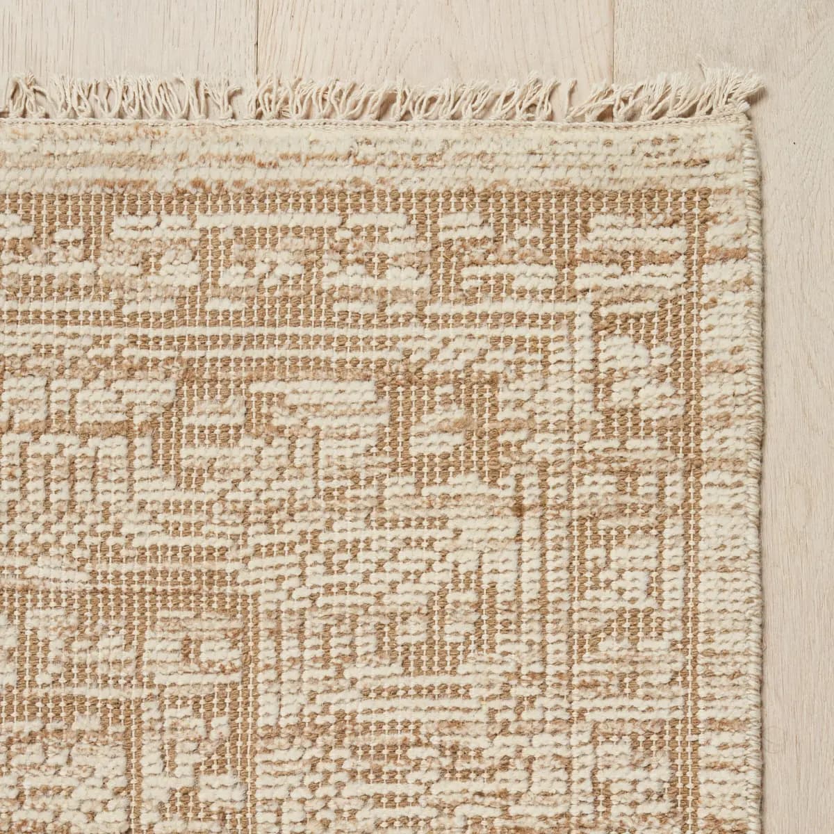 ANKARA HAND-KNOTTED WOOL RUG_ SAND