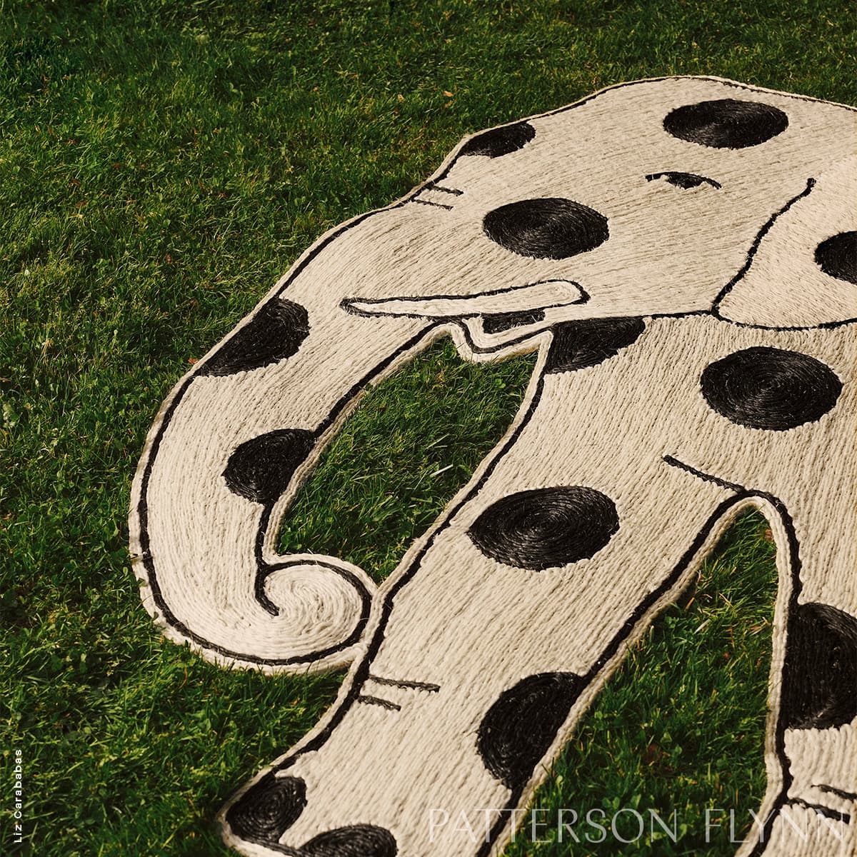 Trompa Rug_ NATURAL/BLACK