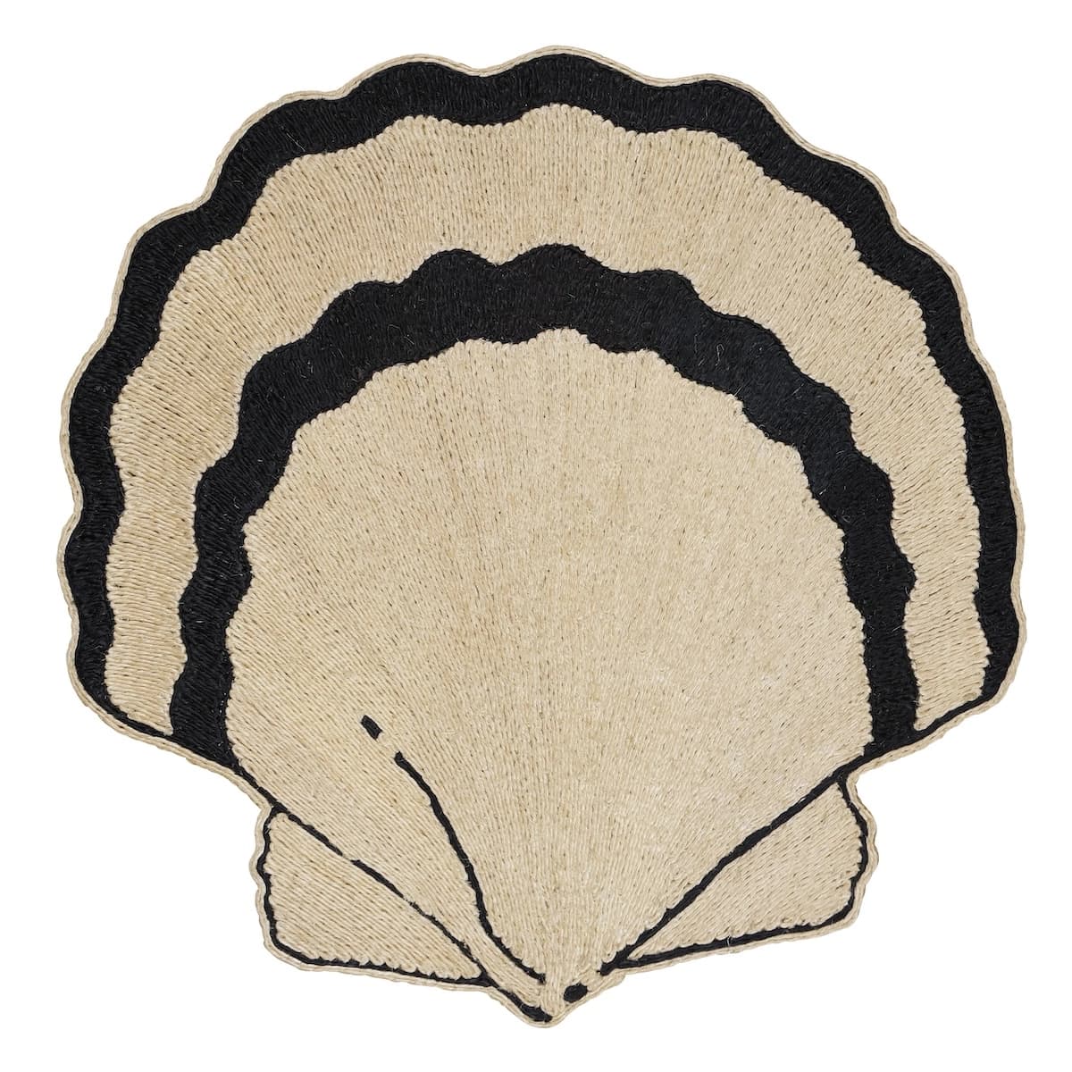 Concha Rug_ NATURAL/BLACK
