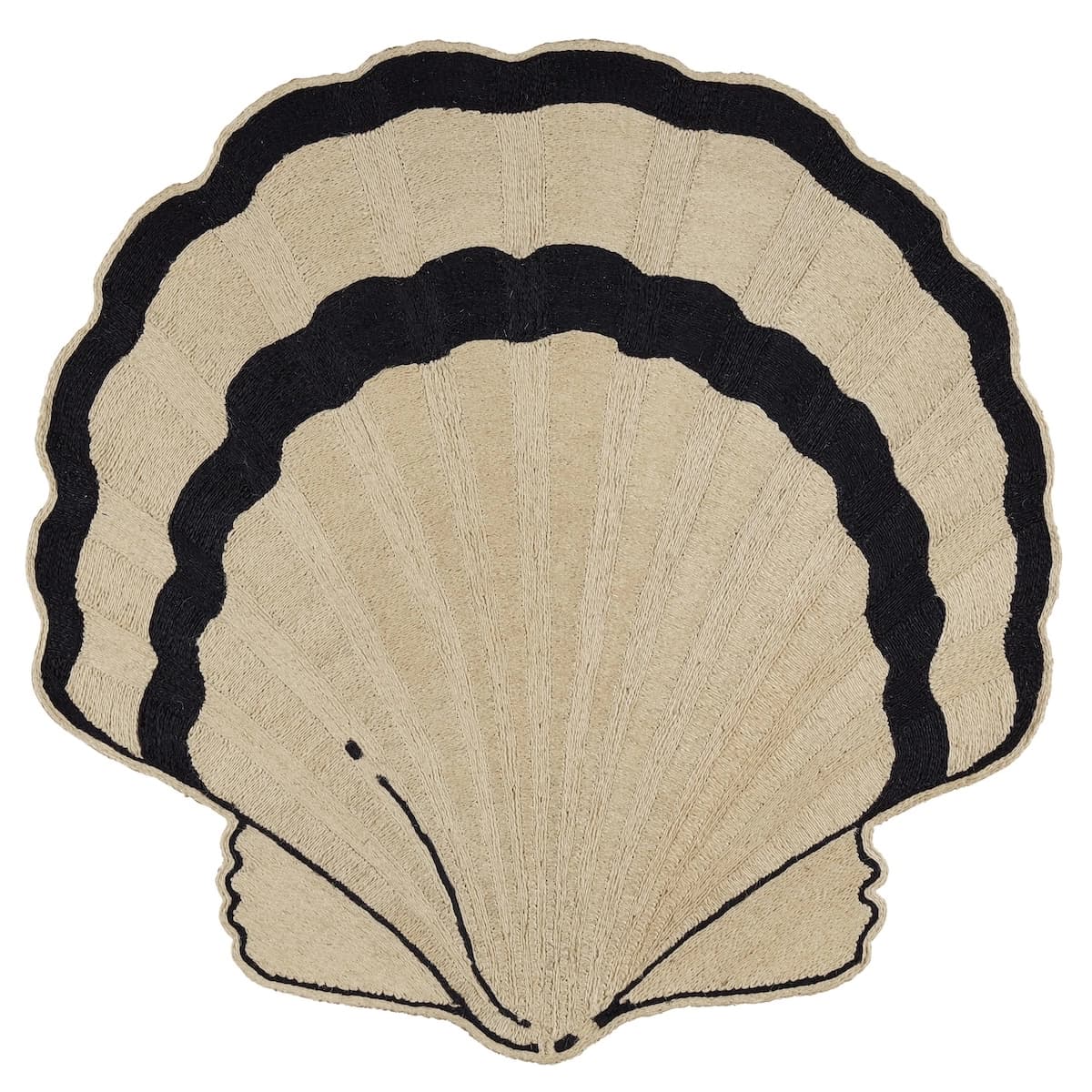 Concha Rug_ NATURAL/BLACK