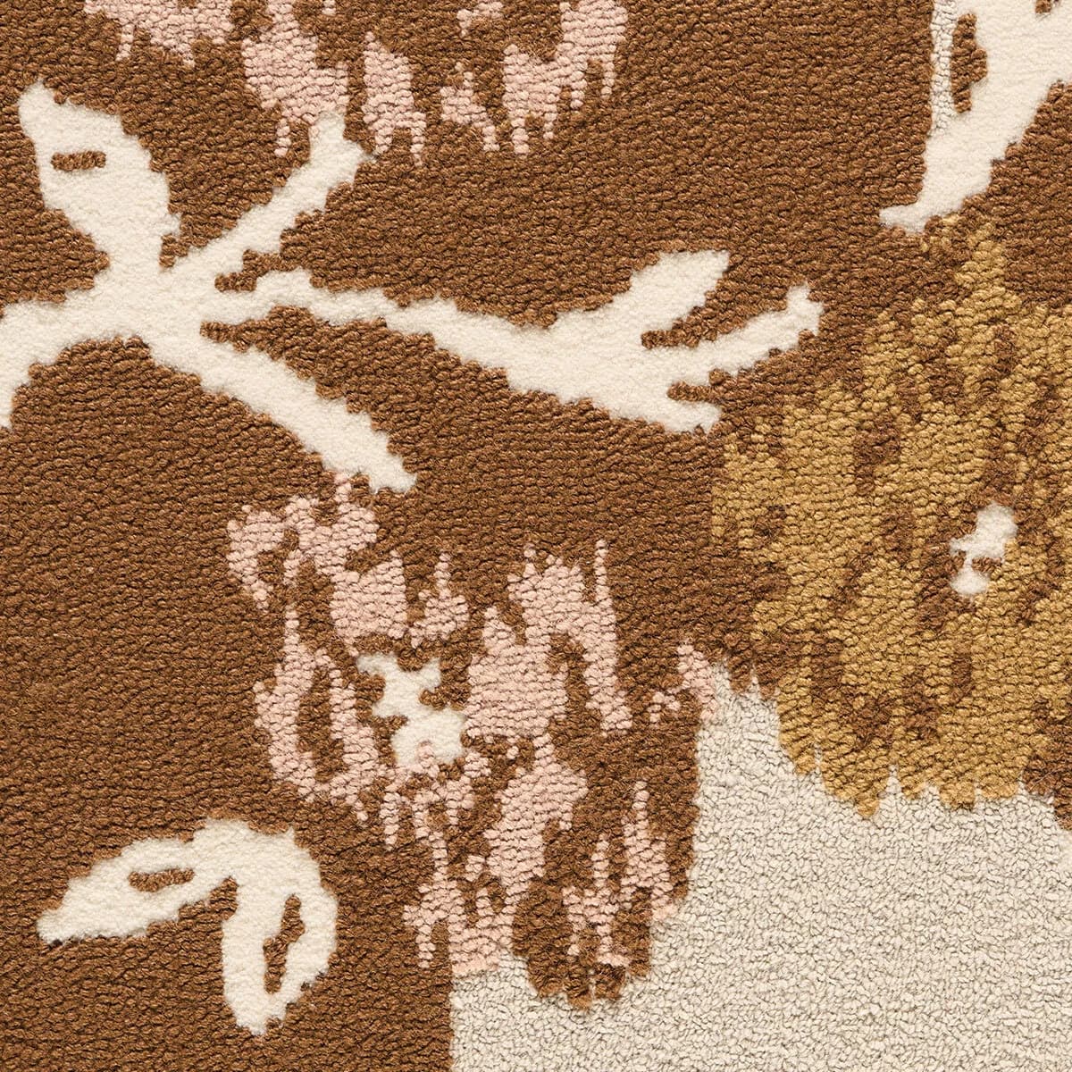 Trace of Connection Rug_ MERLOT