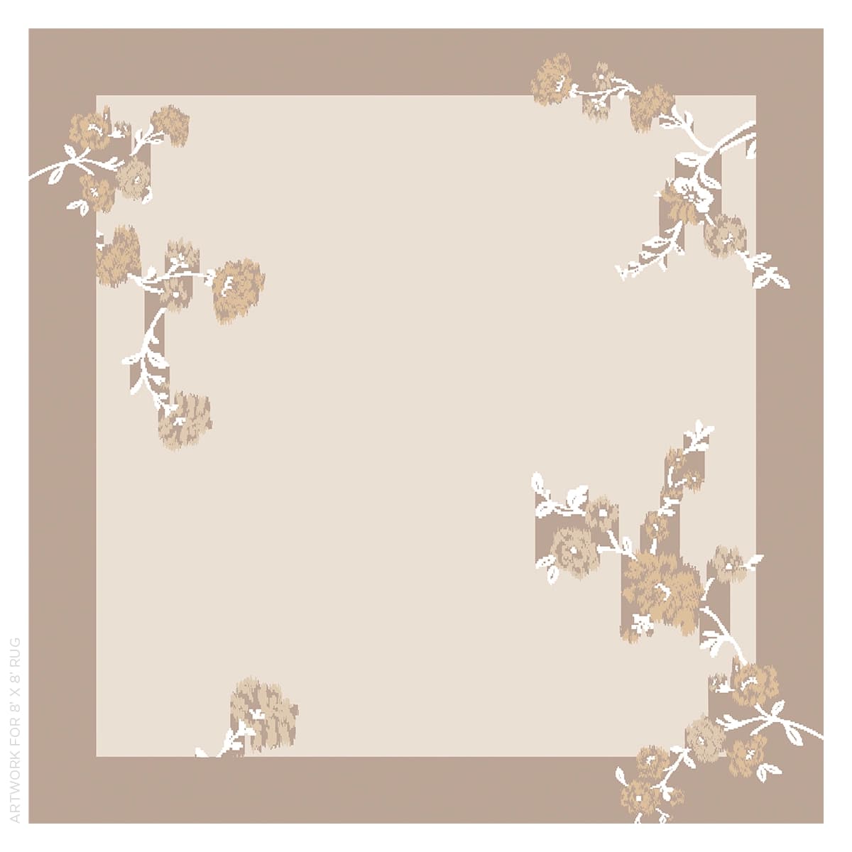 Trace of Connection Rug_ STONE