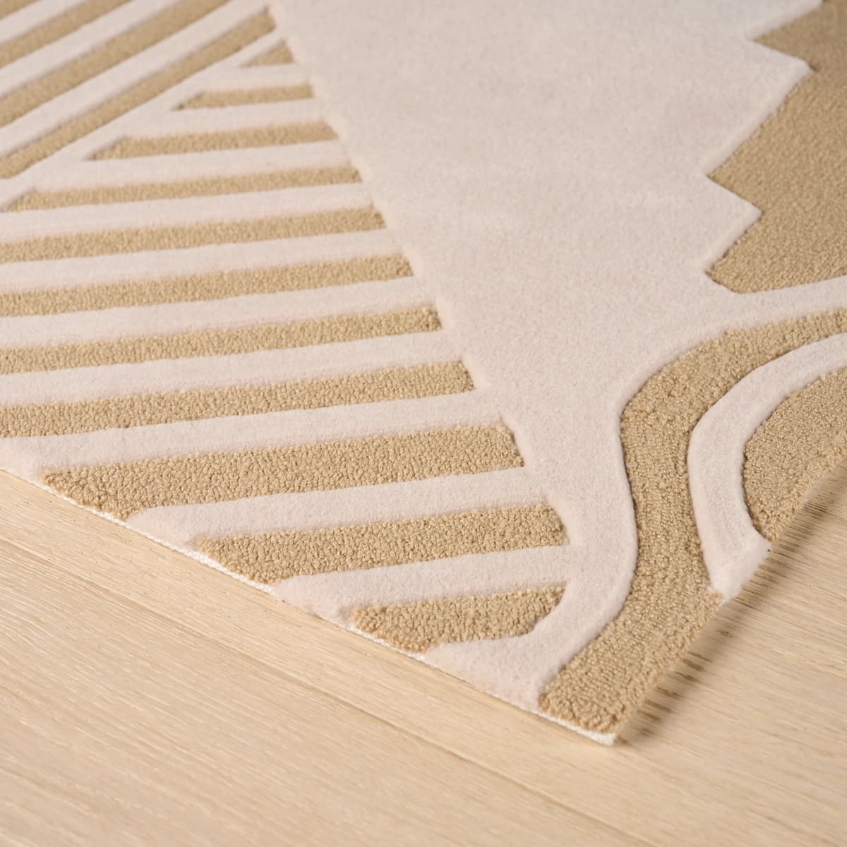 City's Silent Lines Rug_ STONE