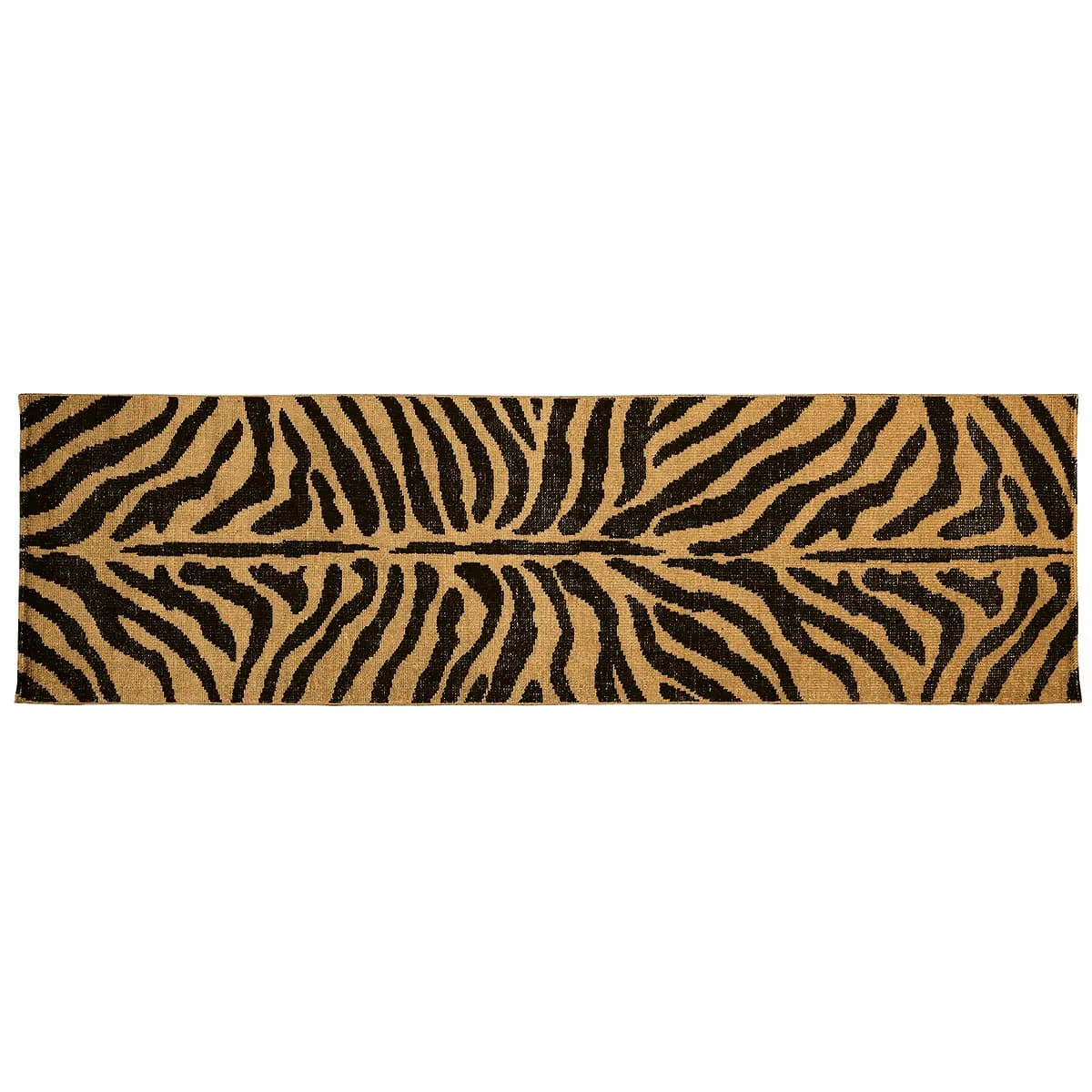 Zebre Hand-Knotted Rug_ BROWN & BLACK