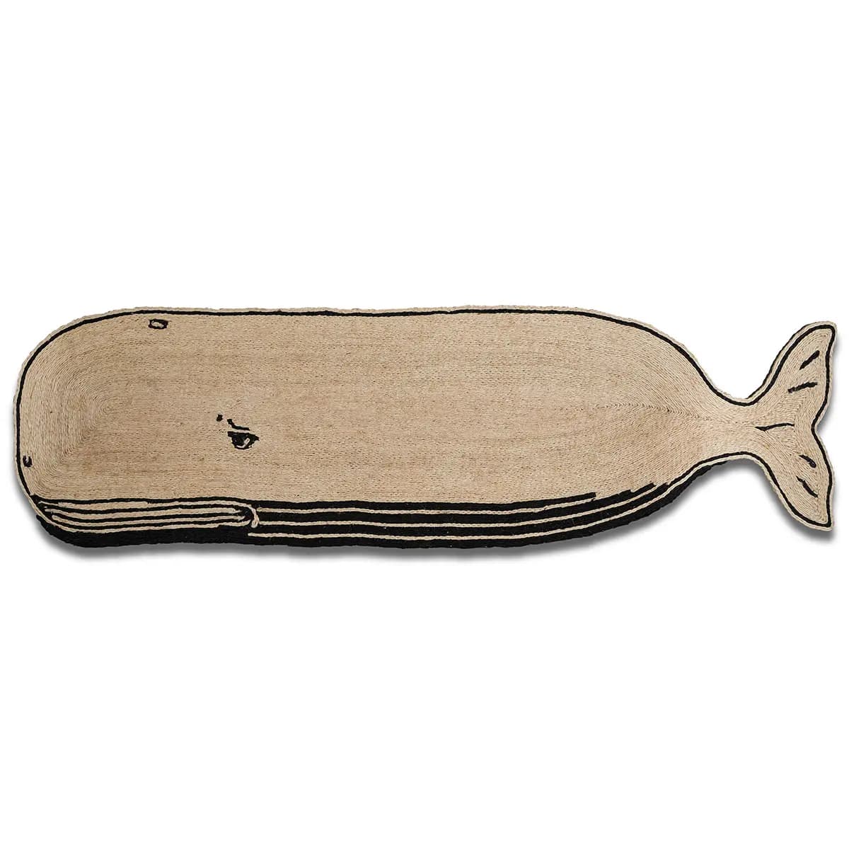 Ballena Rug_ BLACK & NATURAL