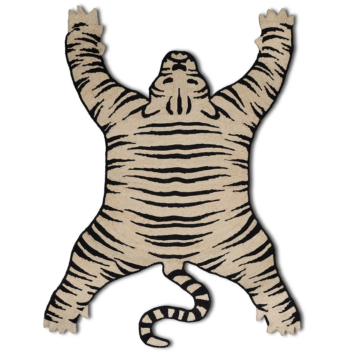 Tigre Rug_ BLACK & NATURAL