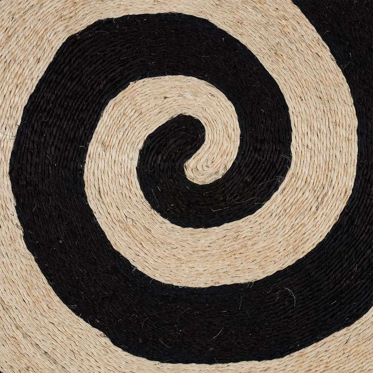 Caracol Rug_ BLACK & NATURAL