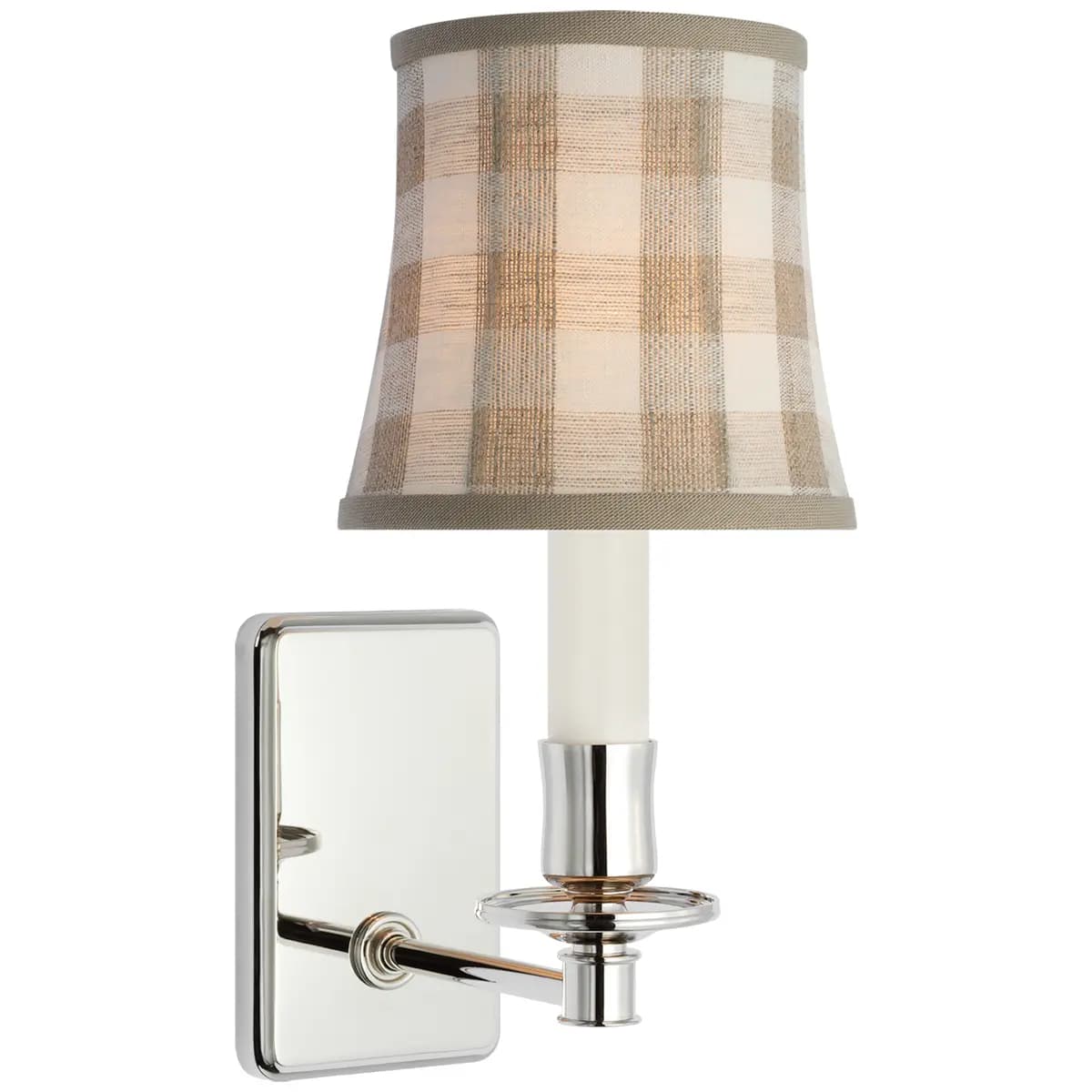 Tara Small Sconce, Polished Nickel_ SIDNEY CHECK IN NATURAL