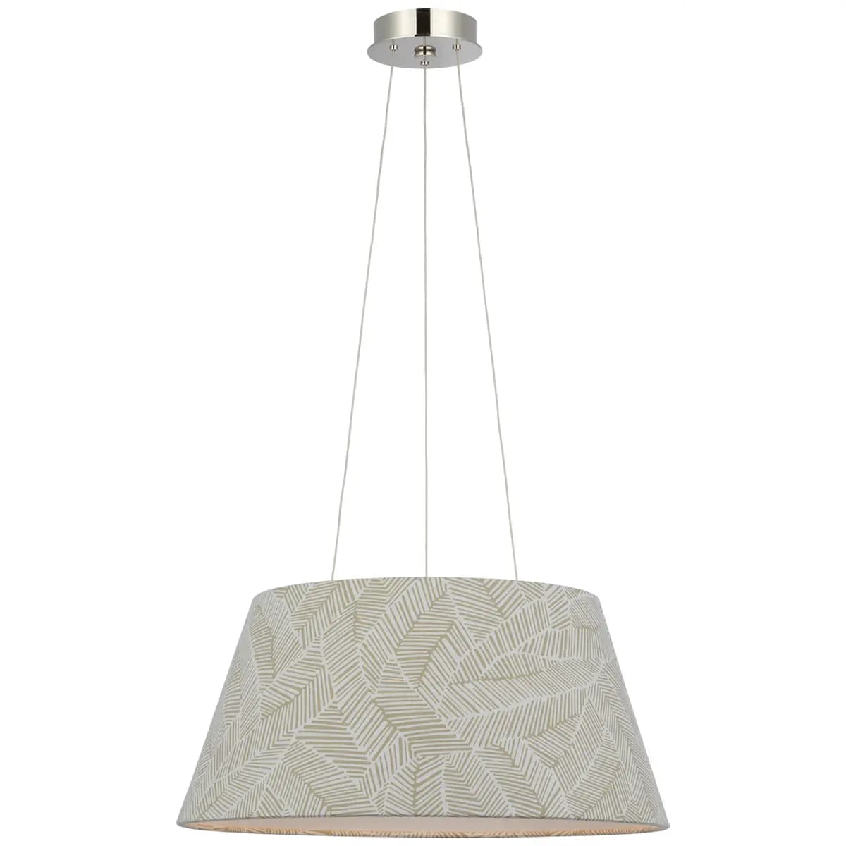 Caufield Hanging Shade, Nickel_ ABSTRACT LEAF IN TAUPE