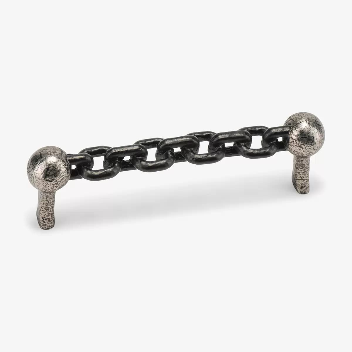 Bennett Chain Pull, 4" C-C_ GUNMETAL WITH ANTIQUE NICKEL