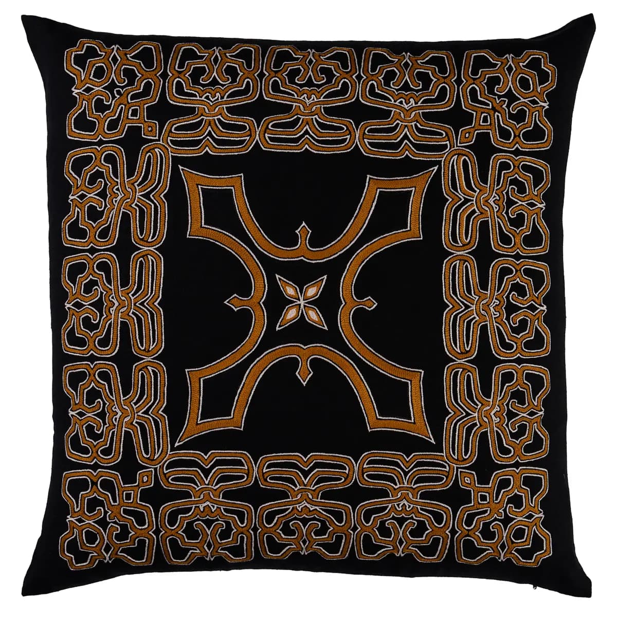 Jafri Pillow_ BLACK & BEIGE