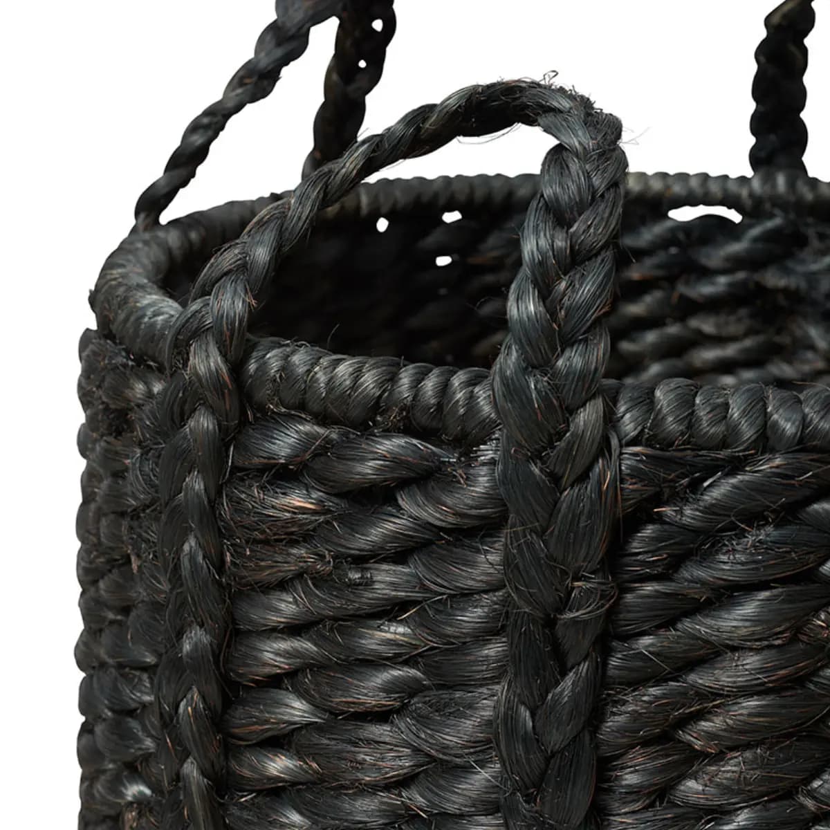 Lubid Abaca Basket_ BLACK