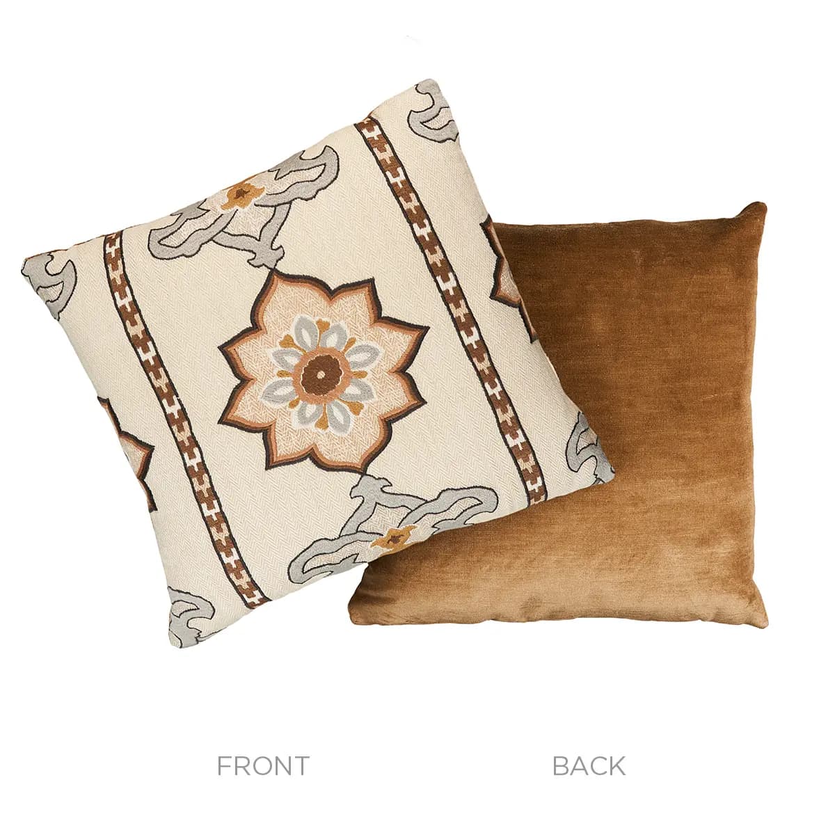 Temara Embroidered Print Pillow_ NATURAL