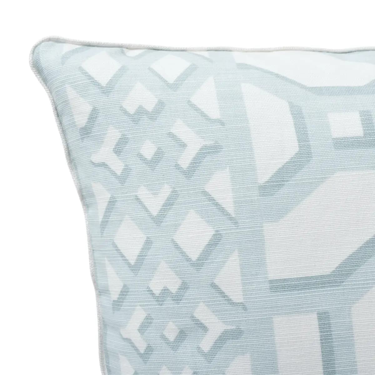 Zanzibar Trellis Pillow_ WINTER MINT