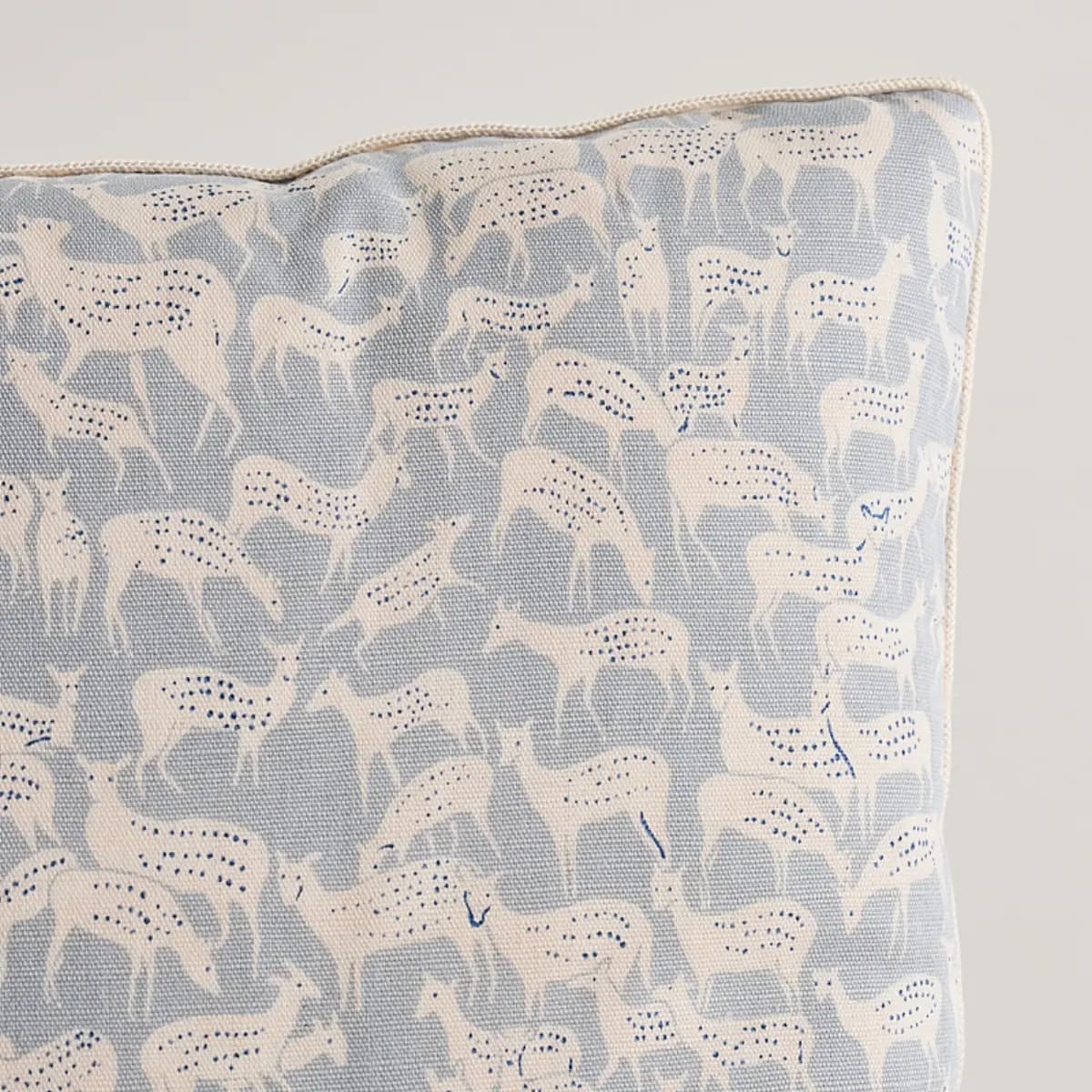 Fauna Pillow_ SLATE BLUE