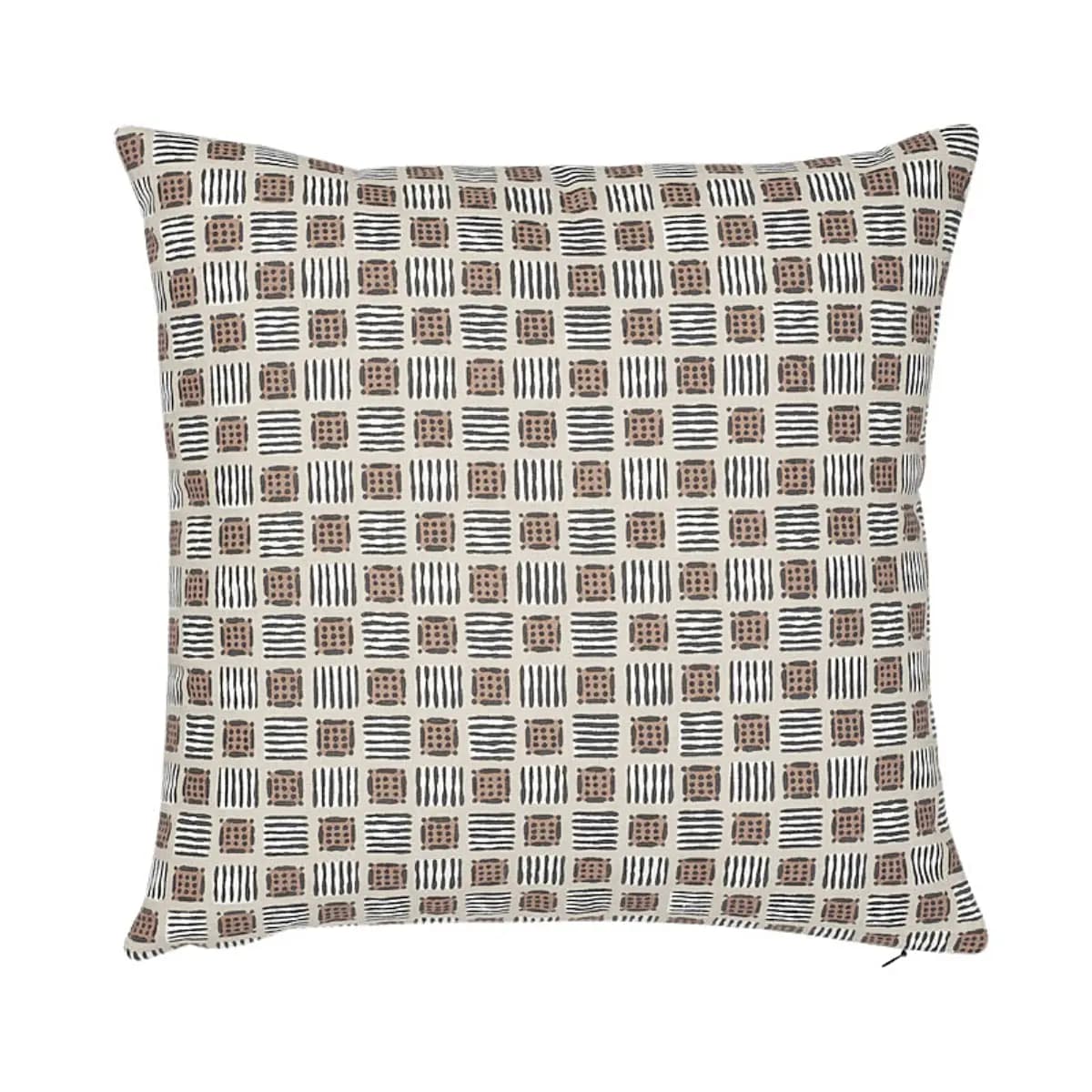 Mottley Grid Pillow_ WREN