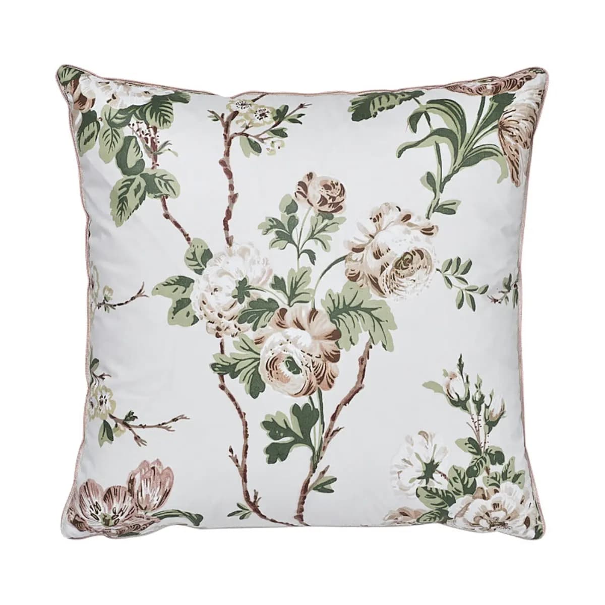 Betty Chintz Pillow_ PINK & GREEN