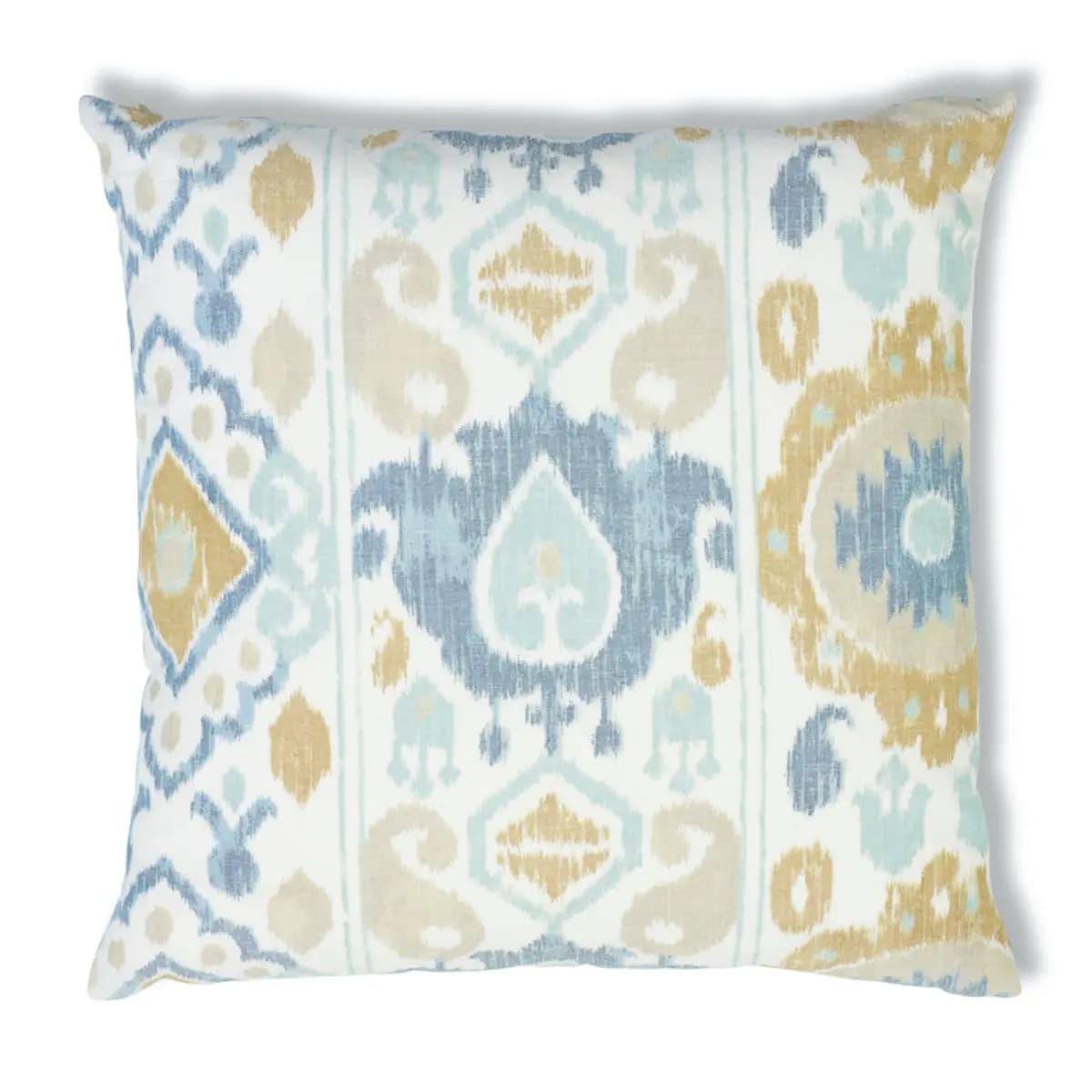 Elizia Ikat Pillow_ SKY & OCHRE