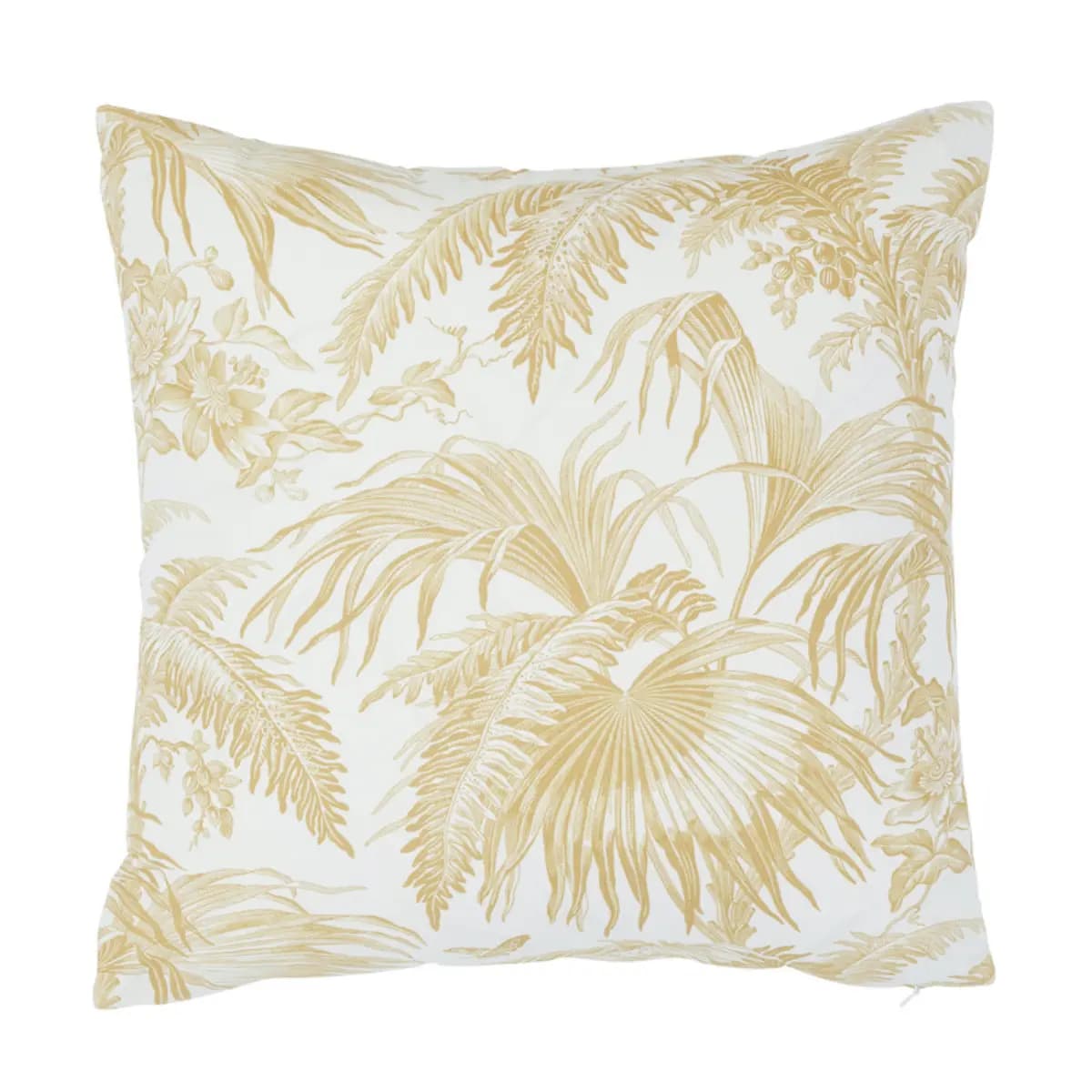 Toile Tropique Pillow_ GOLD