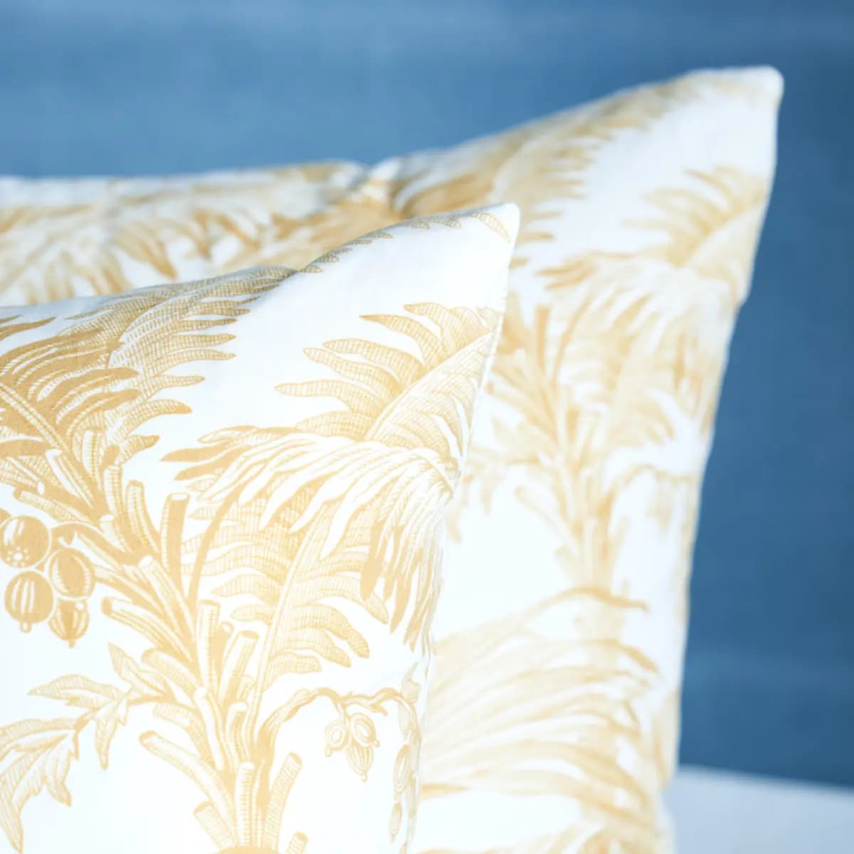 Toile Tropique Pillow_ GOLD