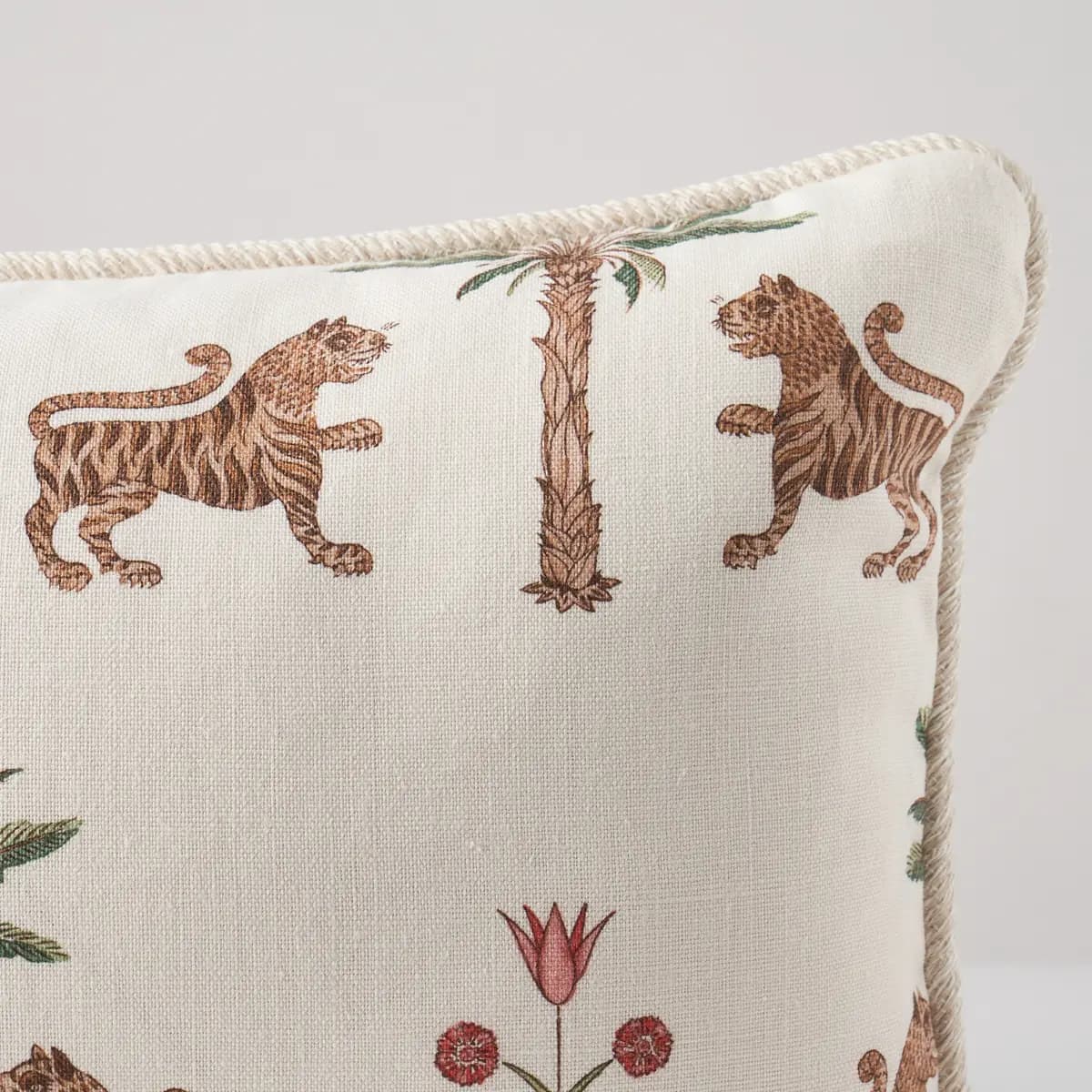Tiger Palm Pillow_ COCOA