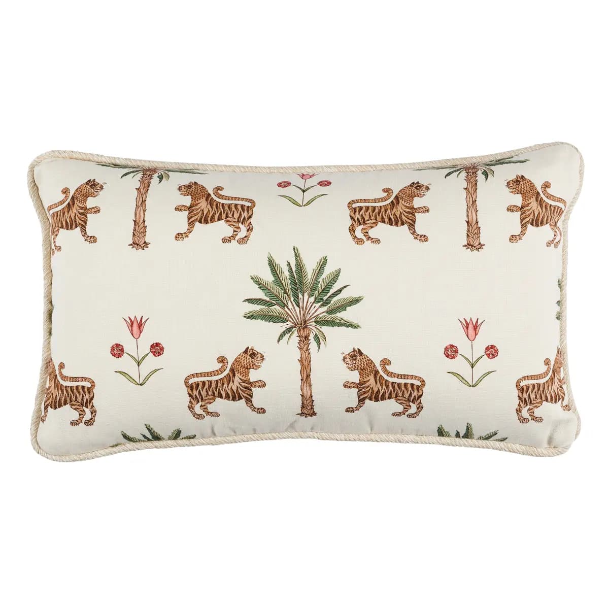 Tiger Palm Pillow_ COCOA