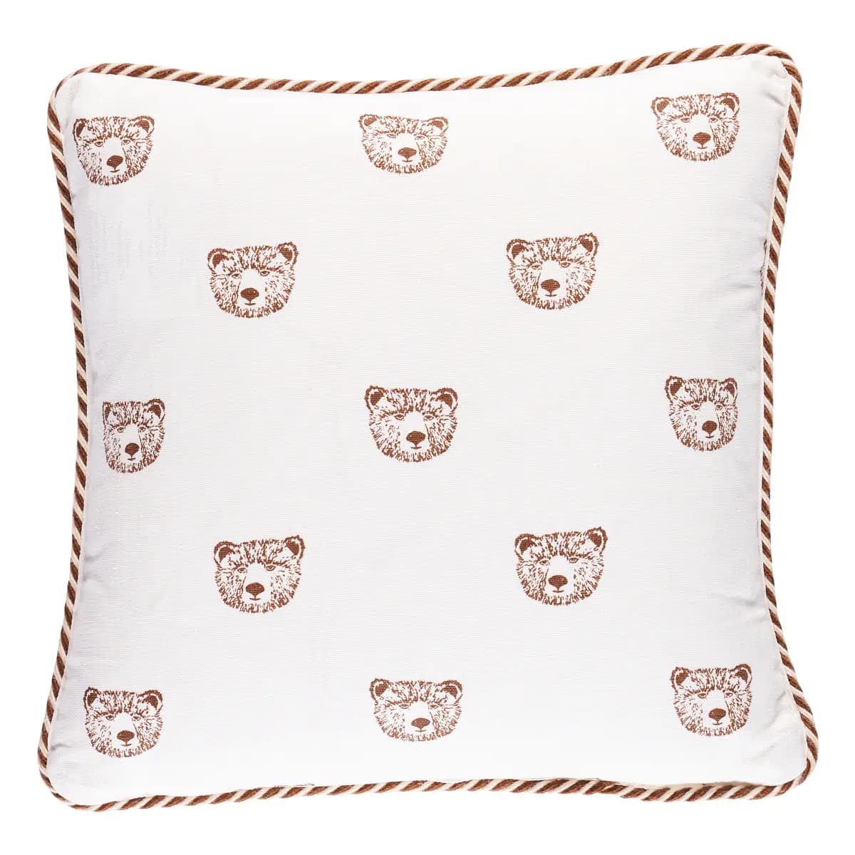 Bear Print Pillow_ IVORY
