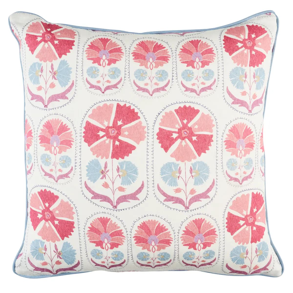 Anjuna Floral Linen Pillow_ MULBERRY