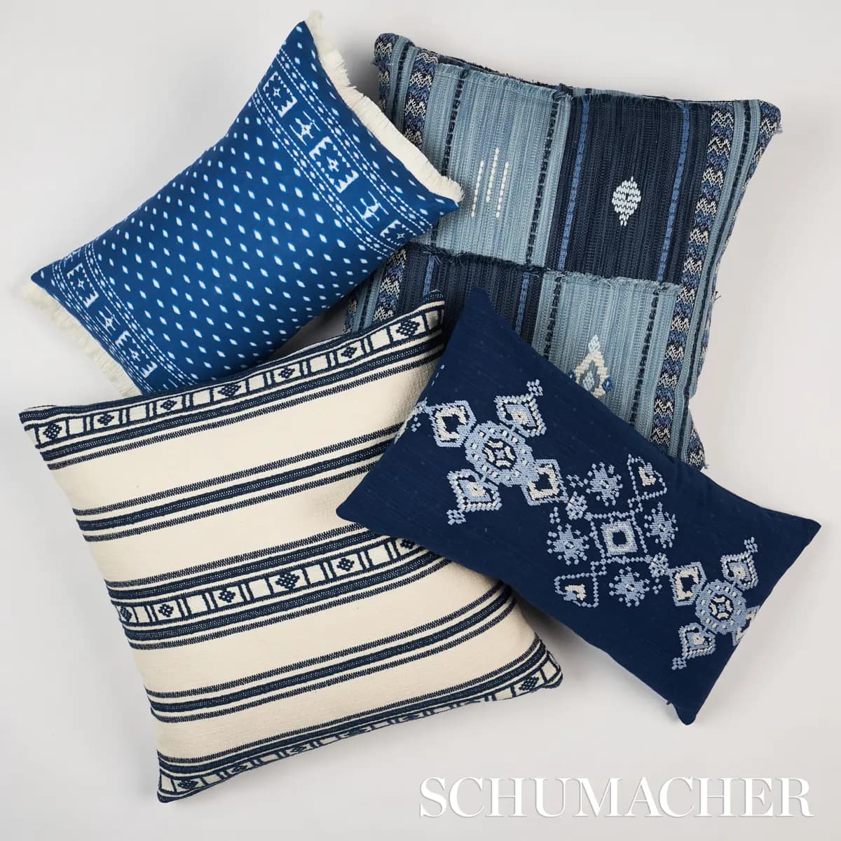 Indah Batik Pillow_ INDIGO