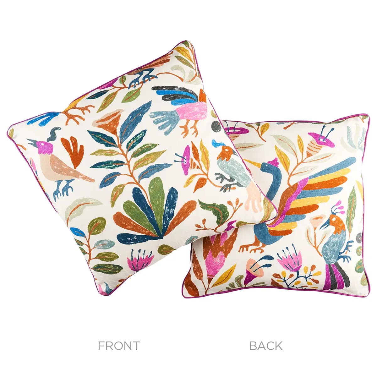 Canopy Pillow_ MULTI BIRDS