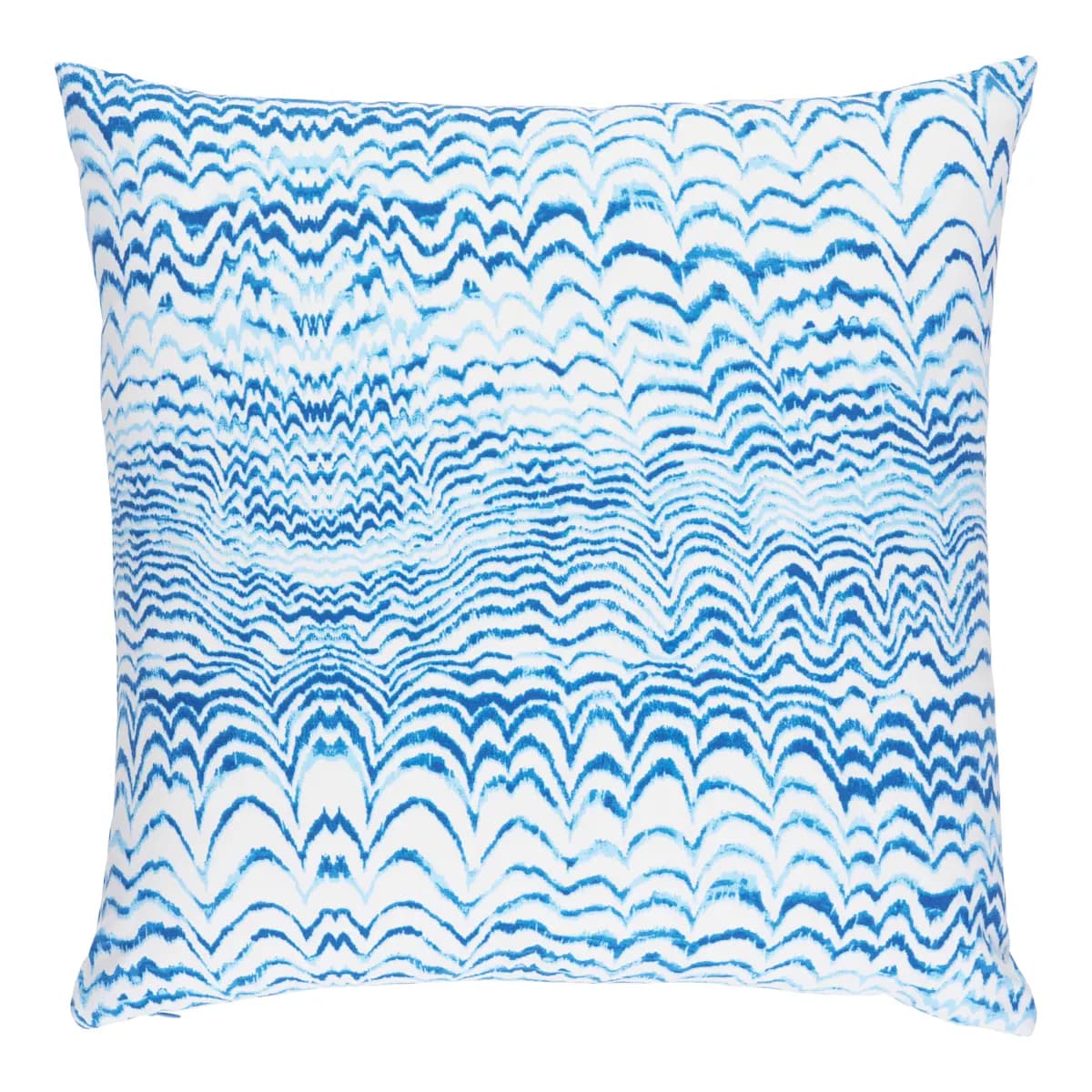 Ink Wave Print I/O Pillow_ INDIGO