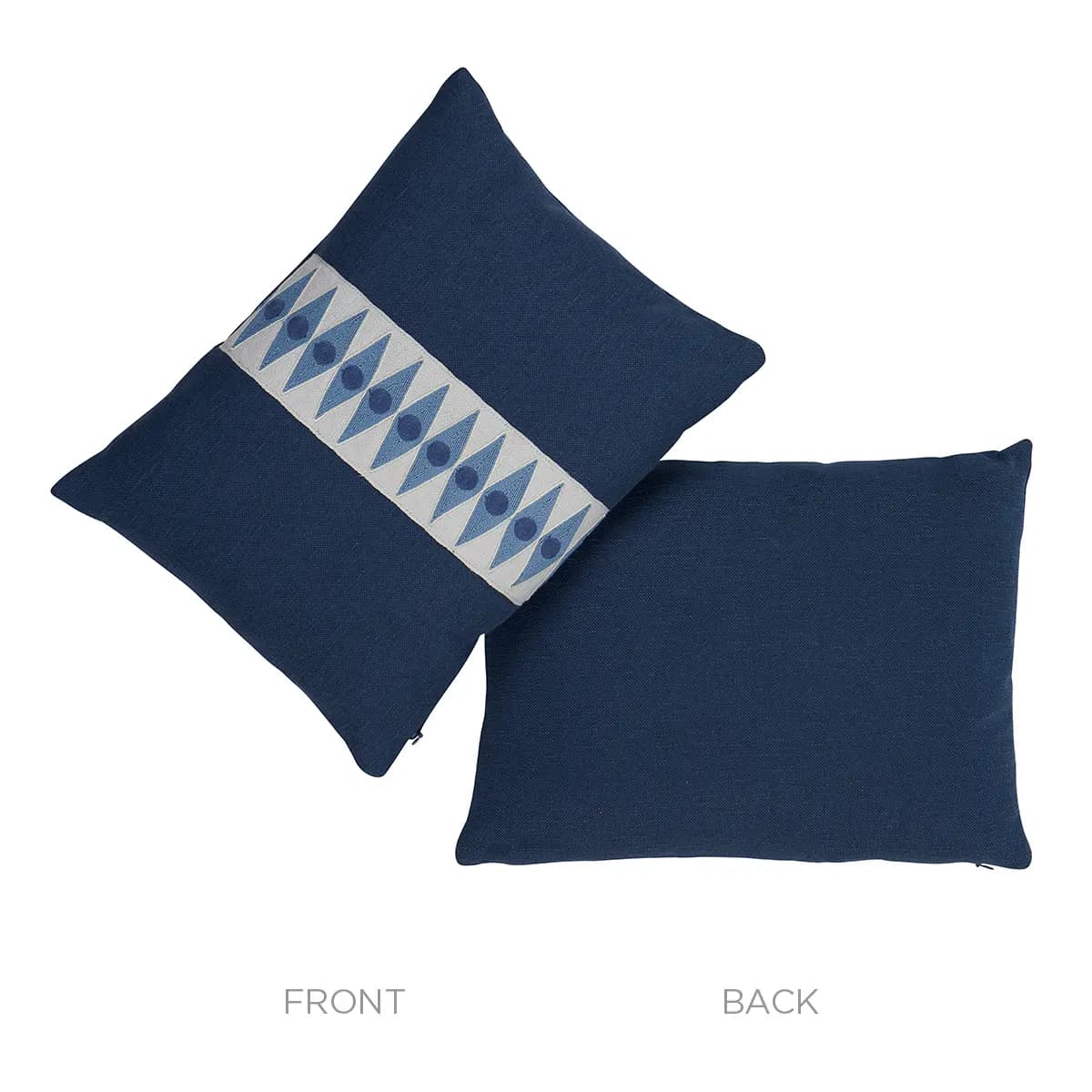 Backgammon Tape Pillow_ MARINE